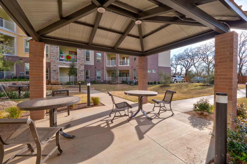 Bethlehem's Pioneer Place Outside Seating Area